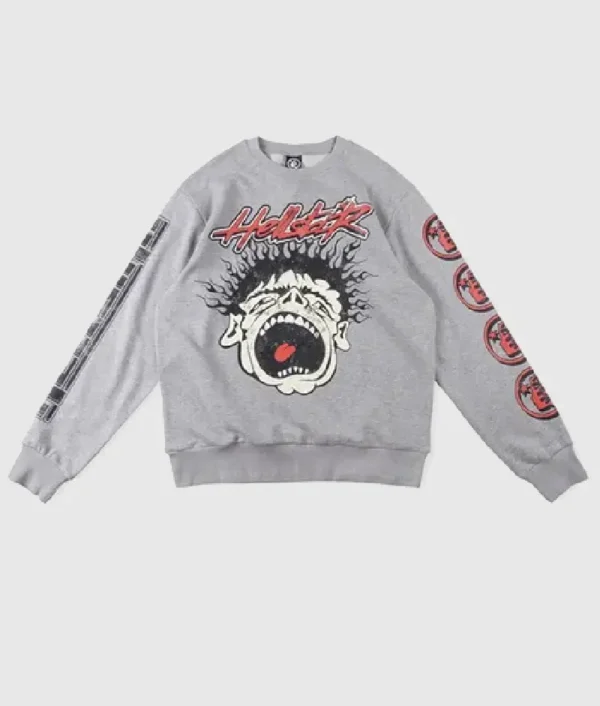 Hellstar Studios Records Sweater Grey