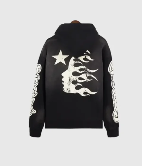 Hellstar Studios Records Yoga Hoodie Black