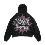 Black Hellstar Stay in Peace Hoodie